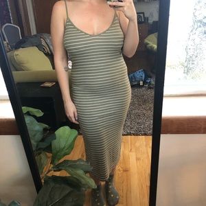 Striped Midi Dress